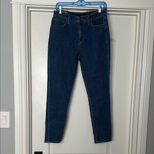 High Rise Blue Denim Jeans